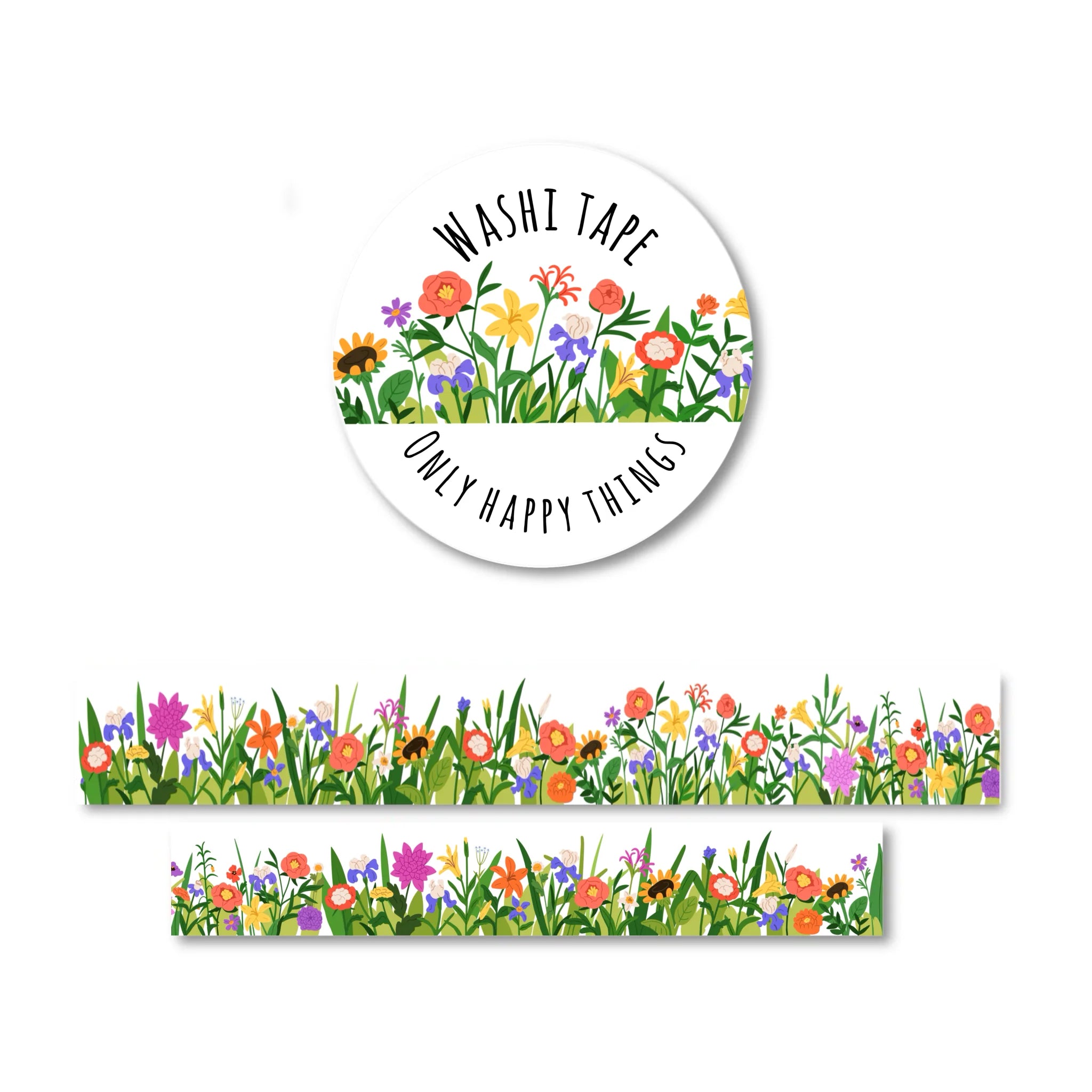 Washi Tape Lentebloemen - Only Happy Things