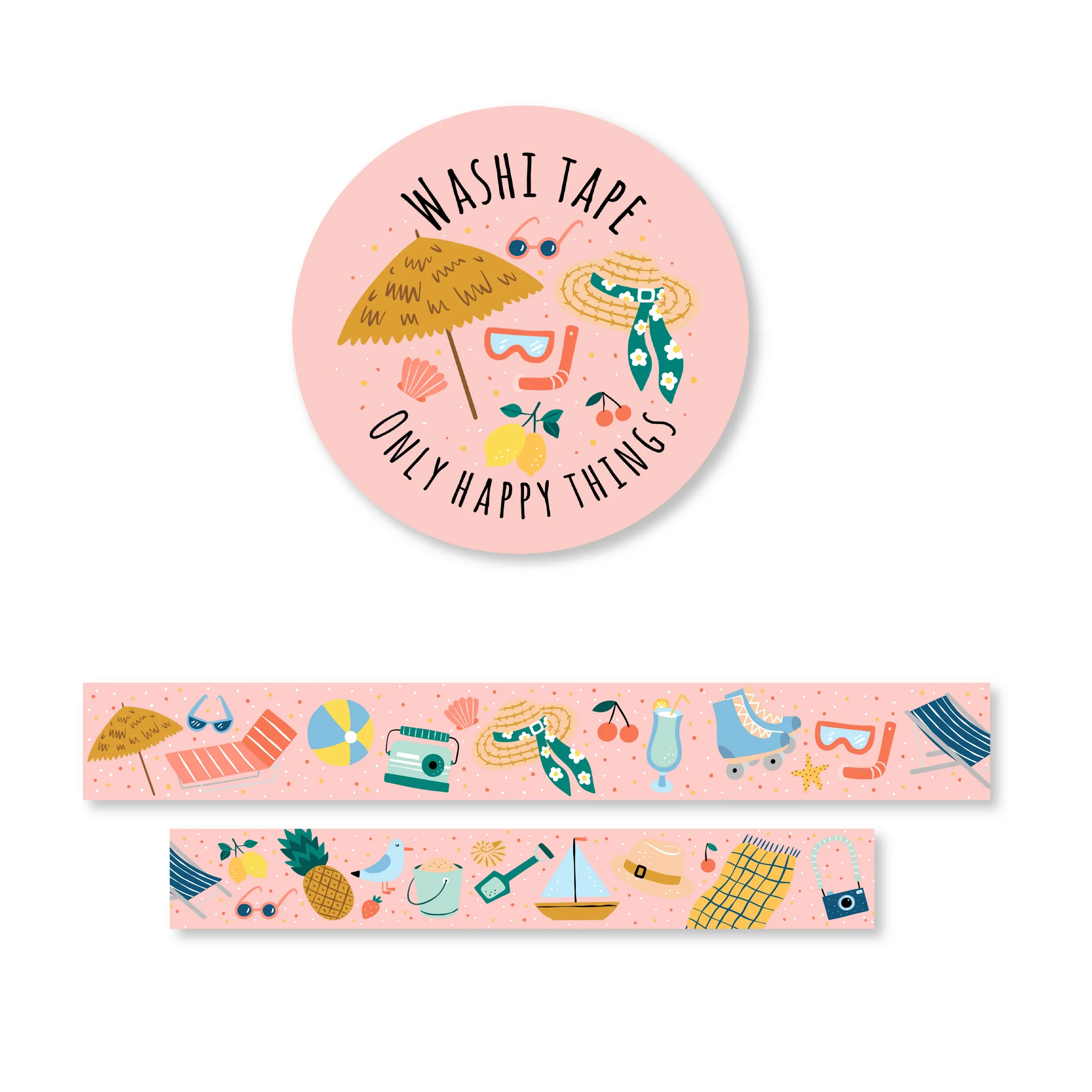 Washi Tape Hello Summer - Only Happy Things