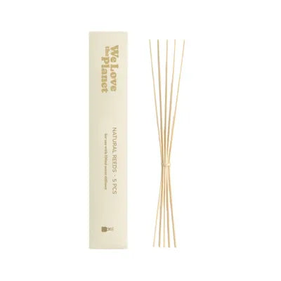 Geurstokjes / Natural Reeds - Klein - voor 100 ml Diffuser - We Love The Planet