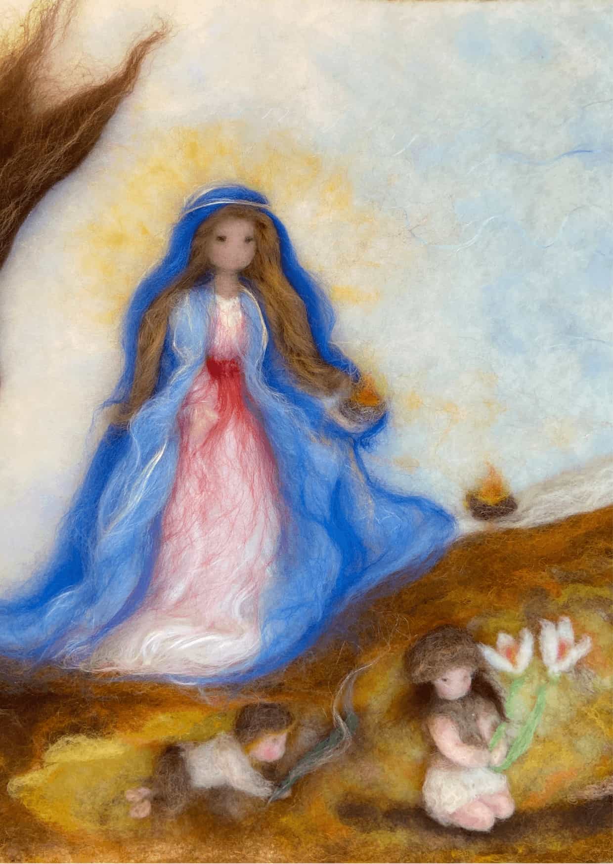 Ansichtkaart Lente / Zomer – Maria Lichtmis – Het Wol Feetje