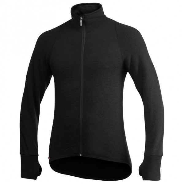 Vest / Full Zip Unisex Jacket 600 Black - Woolpower - Op bestelling