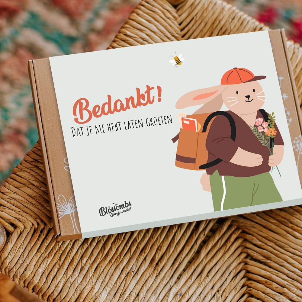 Zaadbommetjes Giftbox Small "Bedankt" - Blossombs