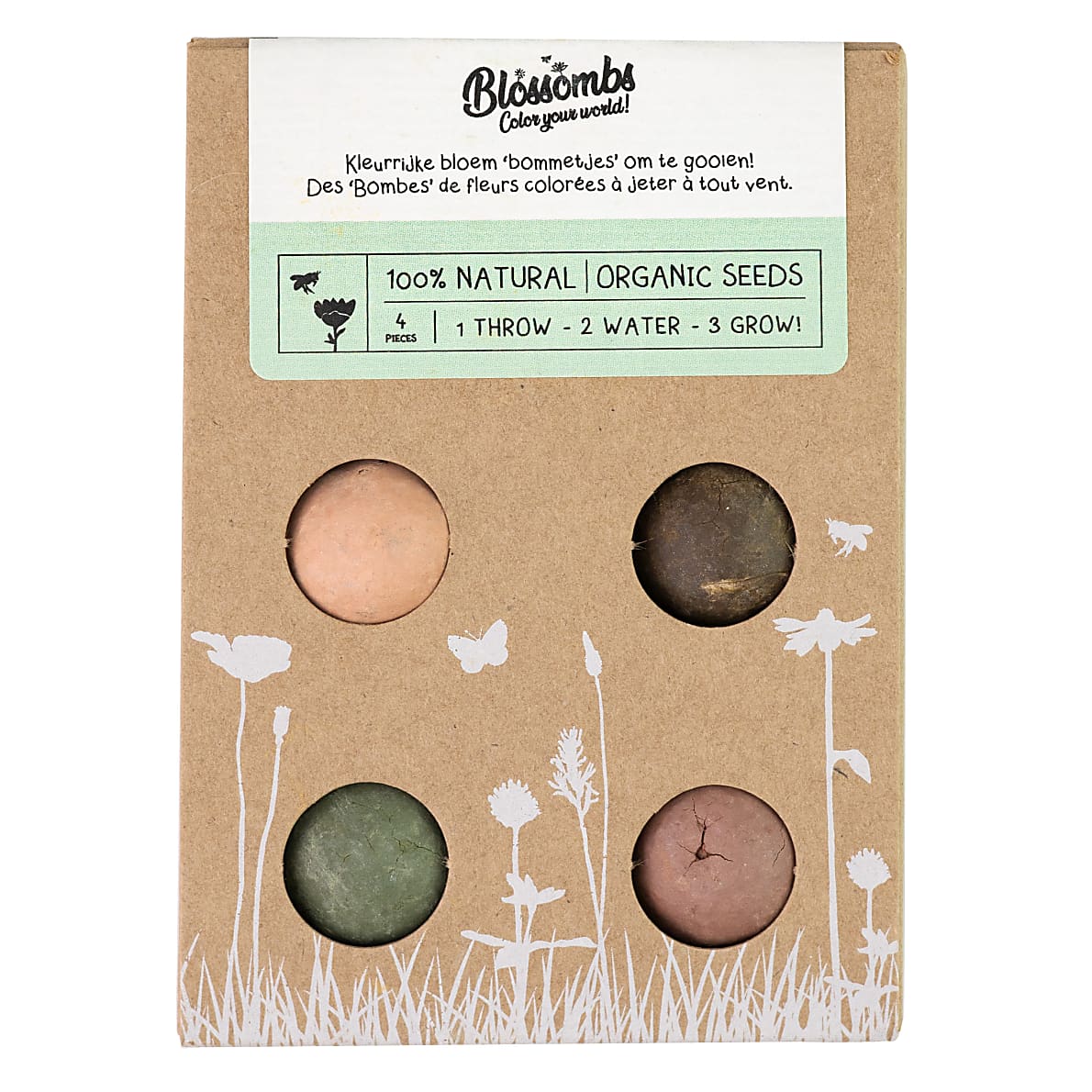 Zaadbommetjes Giftbox Mini 4 stuks - Blossombs