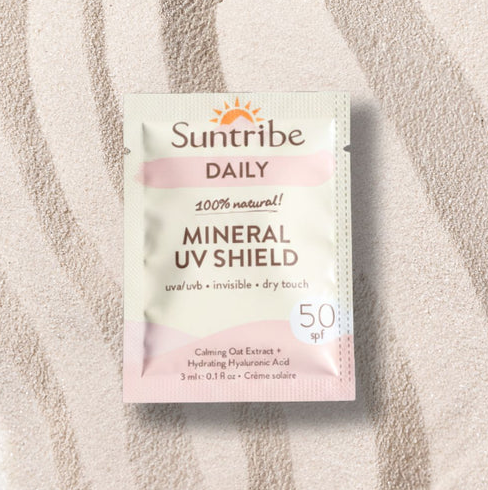 Zonnebrand dagcrème / Daily Mineral UV Shield SPF 50 - SAMPLE 3ml – Suntribe