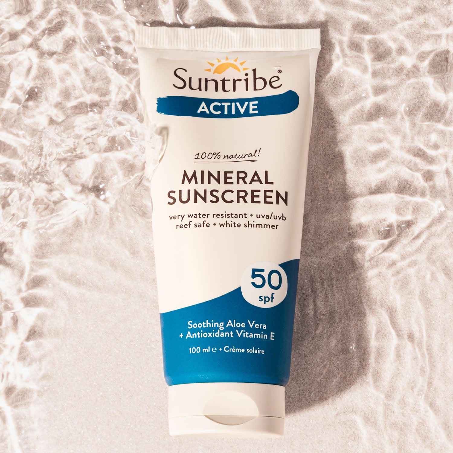 Zonnebrandcrème Mineral Sunscreen Water resistant SPF 50 (Vegan) – Suntribe Sweden