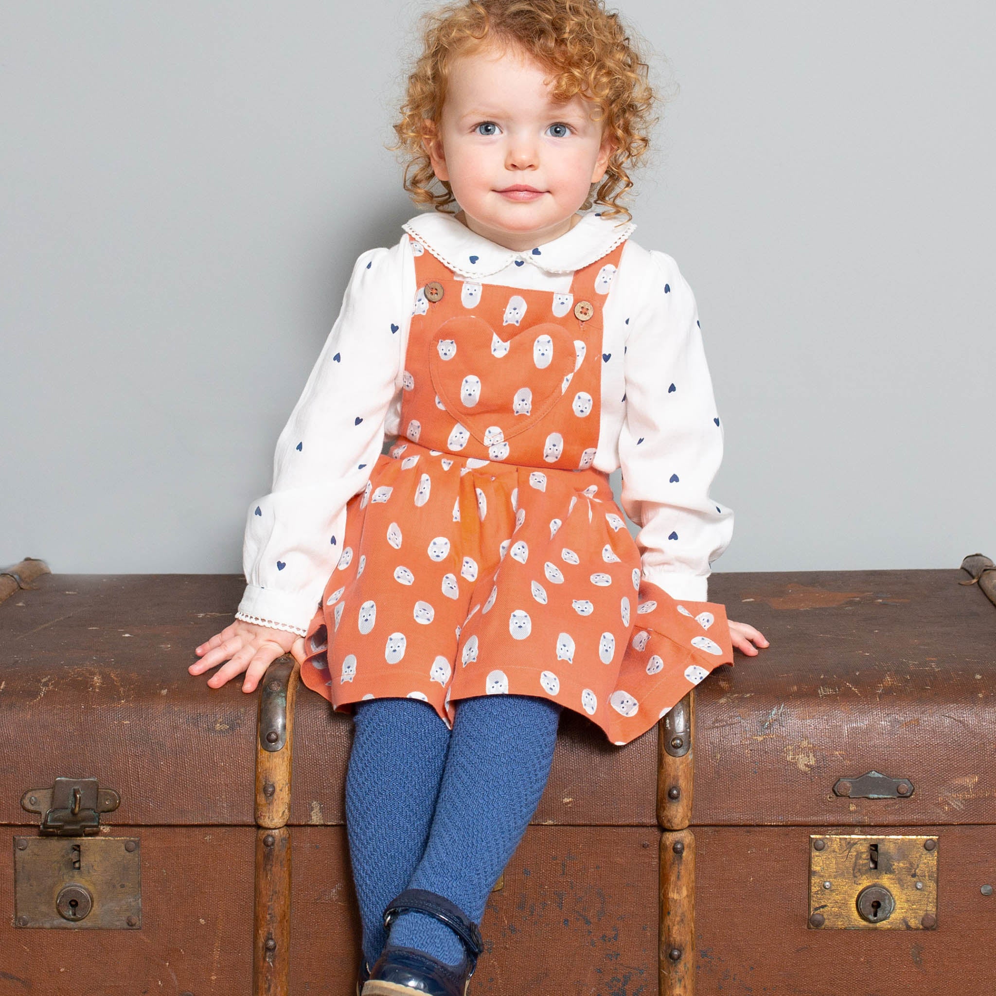 Little heart blouse (longsleeve) - Kite Clothing