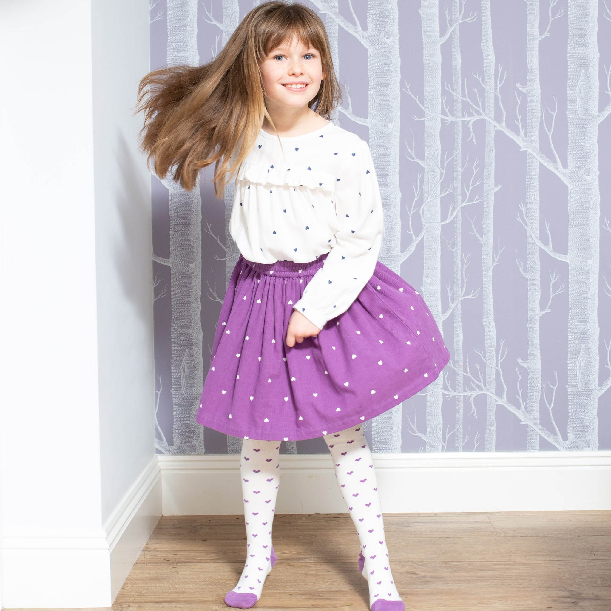 Blouse Longsleeve Frill Little heart - Kite Clothing