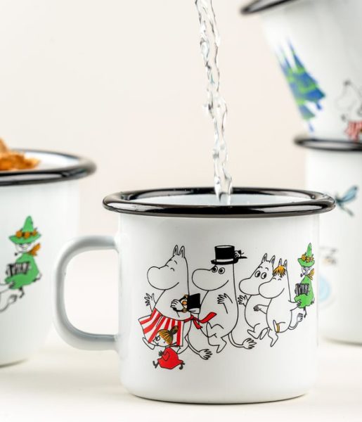 Moomin enamel mug Moominvalley 2,5dl – Muurla
