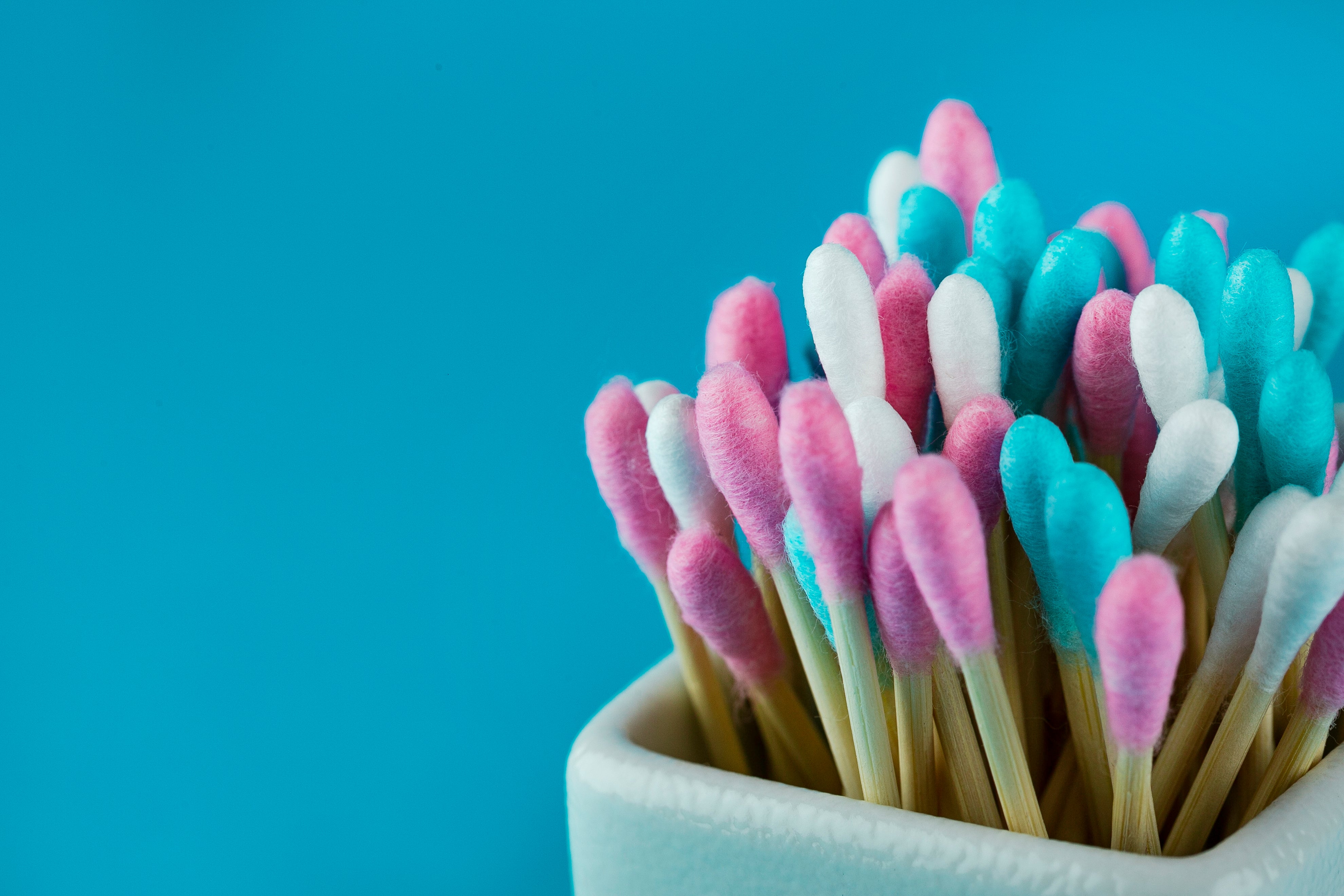 Wattenstaafjes bamboe blauw – Humble Co.