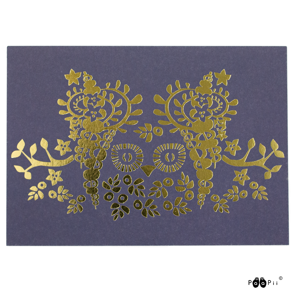 Postcard Mielikki owl – Paapii Design