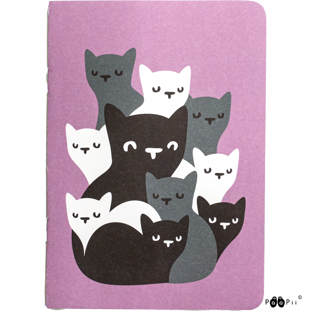 Notebook Little Kittens Lila – Paapii Design
