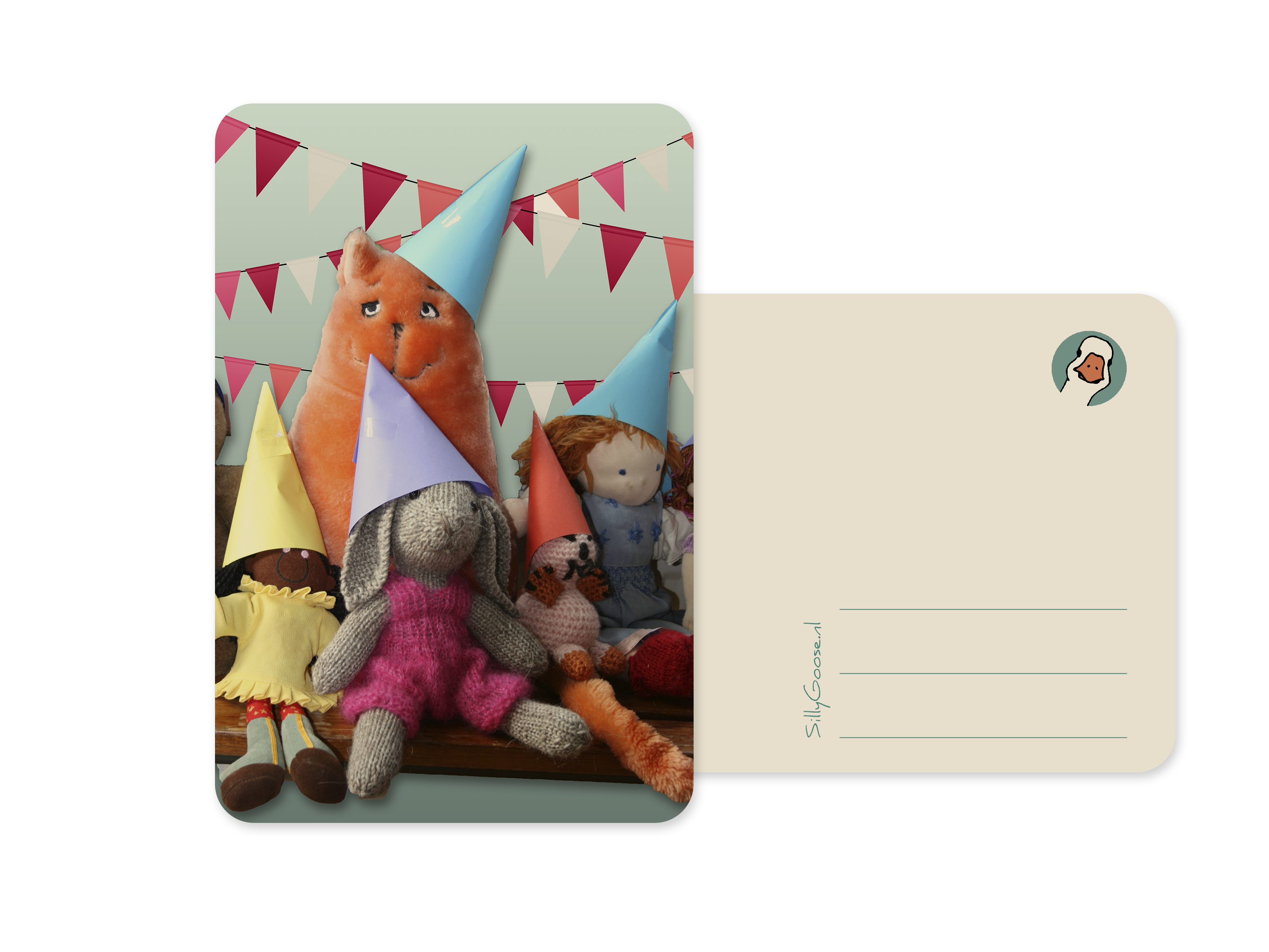 Postkaart Feest - Silly Goose