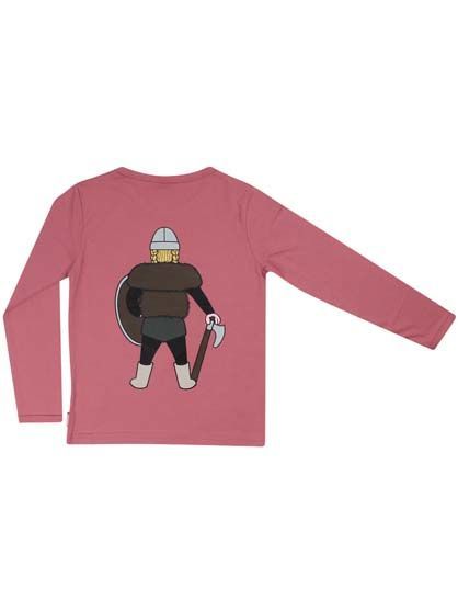 BASIC Longsleeve Grey Rose SIF With Backside Print - Danefae / Dyr