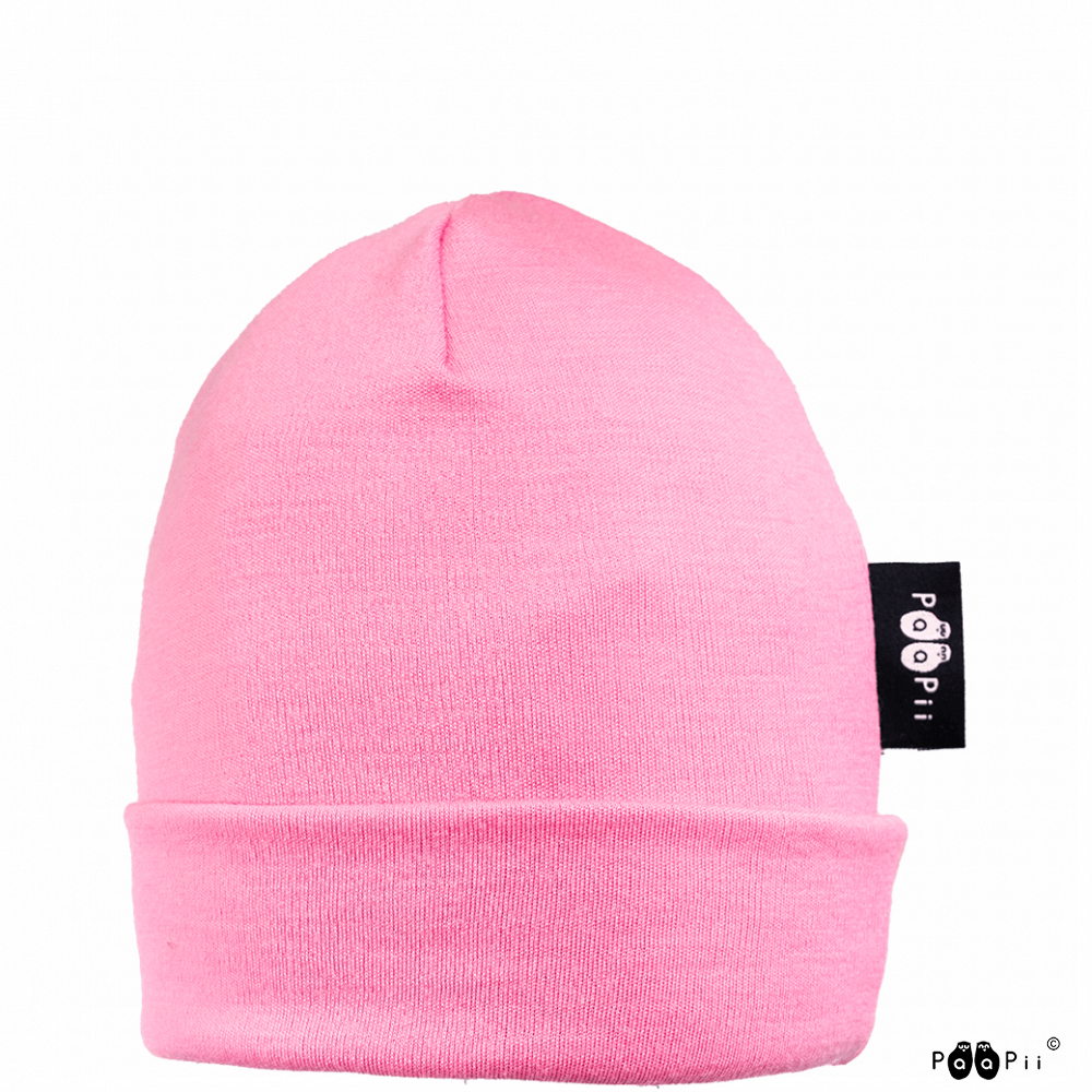 Muts / Beanie merinowol Light Pink – Paapii Design