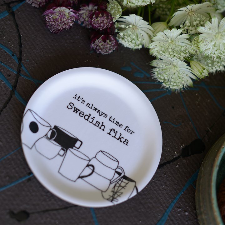 Onderzetter / Coaster SWEDISH FIKA 11 cm – Erika Tubbin