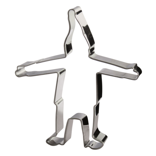 Koekvorm / Cake Cutter Tomte Santa Silver - Pluto Produkter