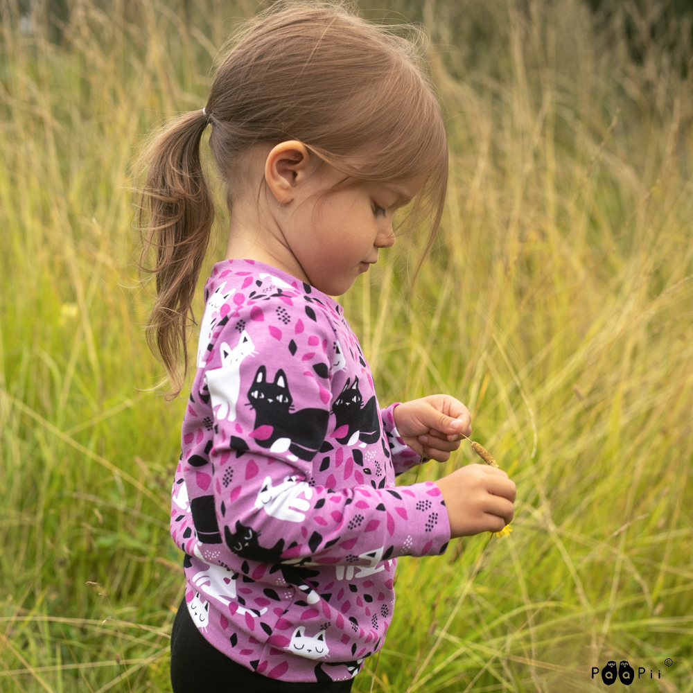 Trui / sweatshirt ALPI Hide and Seek Lilac 86 t/m 140 – Paapii Design