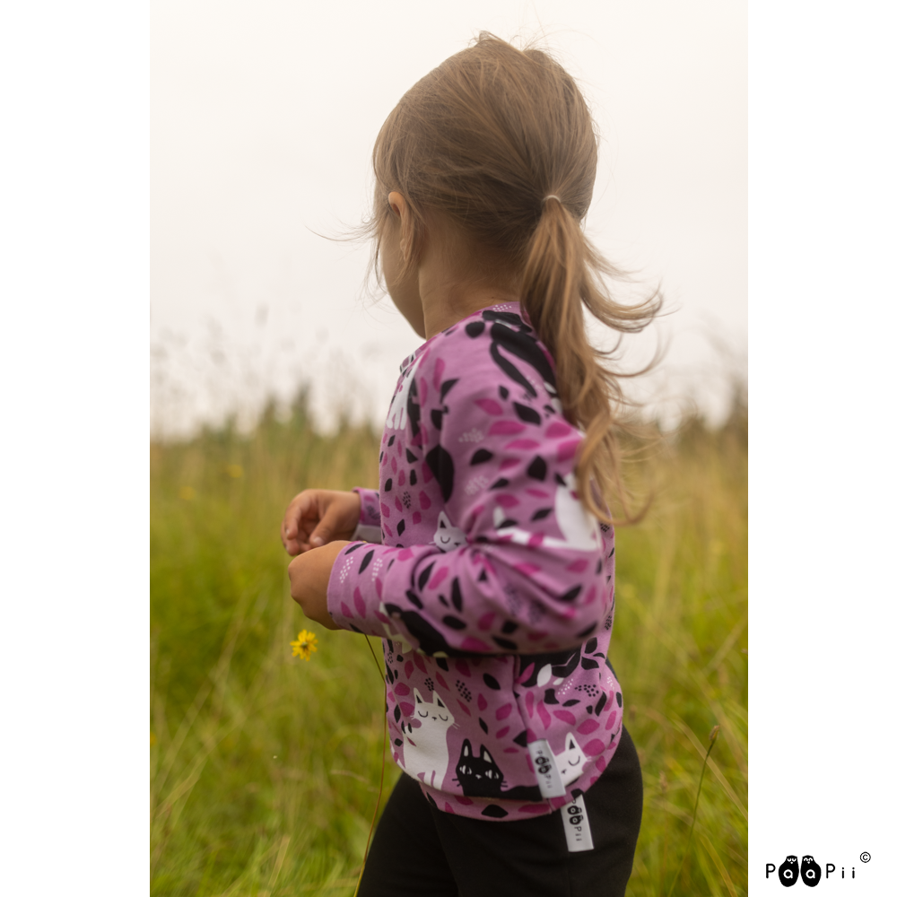 Trui / sweatshirt ALPI Hide and Seek Lilac 86 t/m 140 – Paapii Design