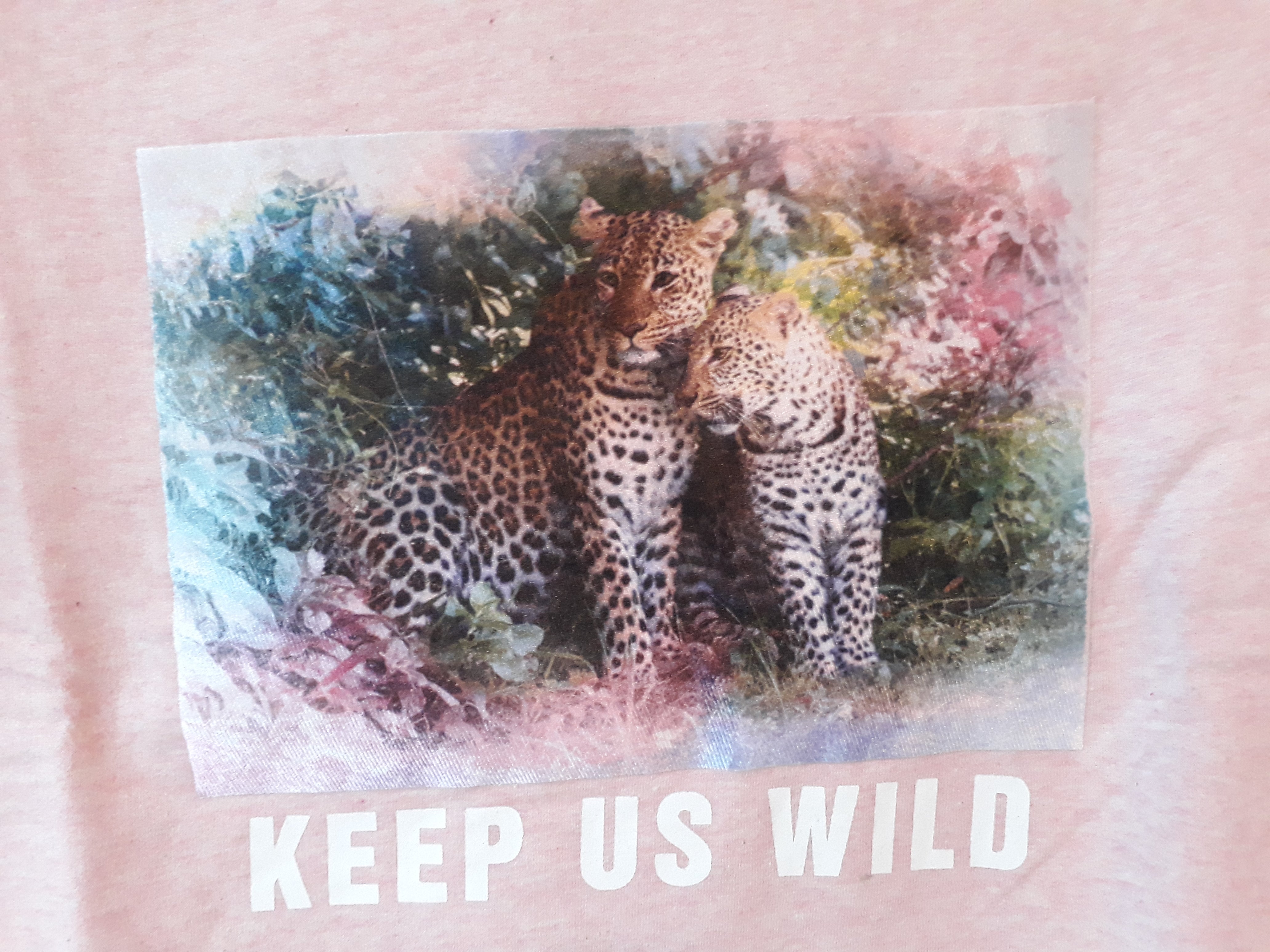 Trui roze Keep us wild Tiener - 2dehands nieuw