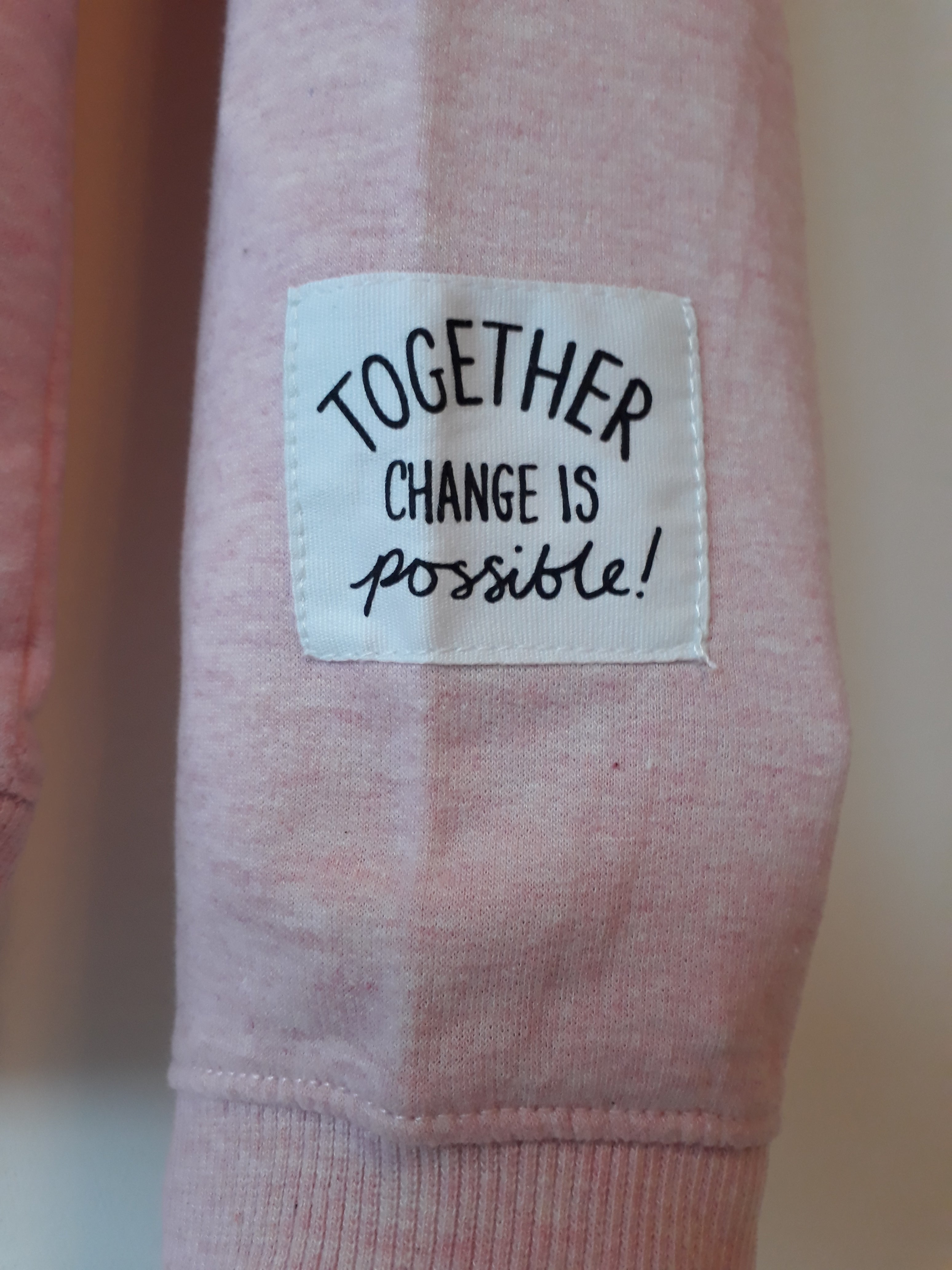 Trui roze Keep us wild Tiener - 2dehands nieuw