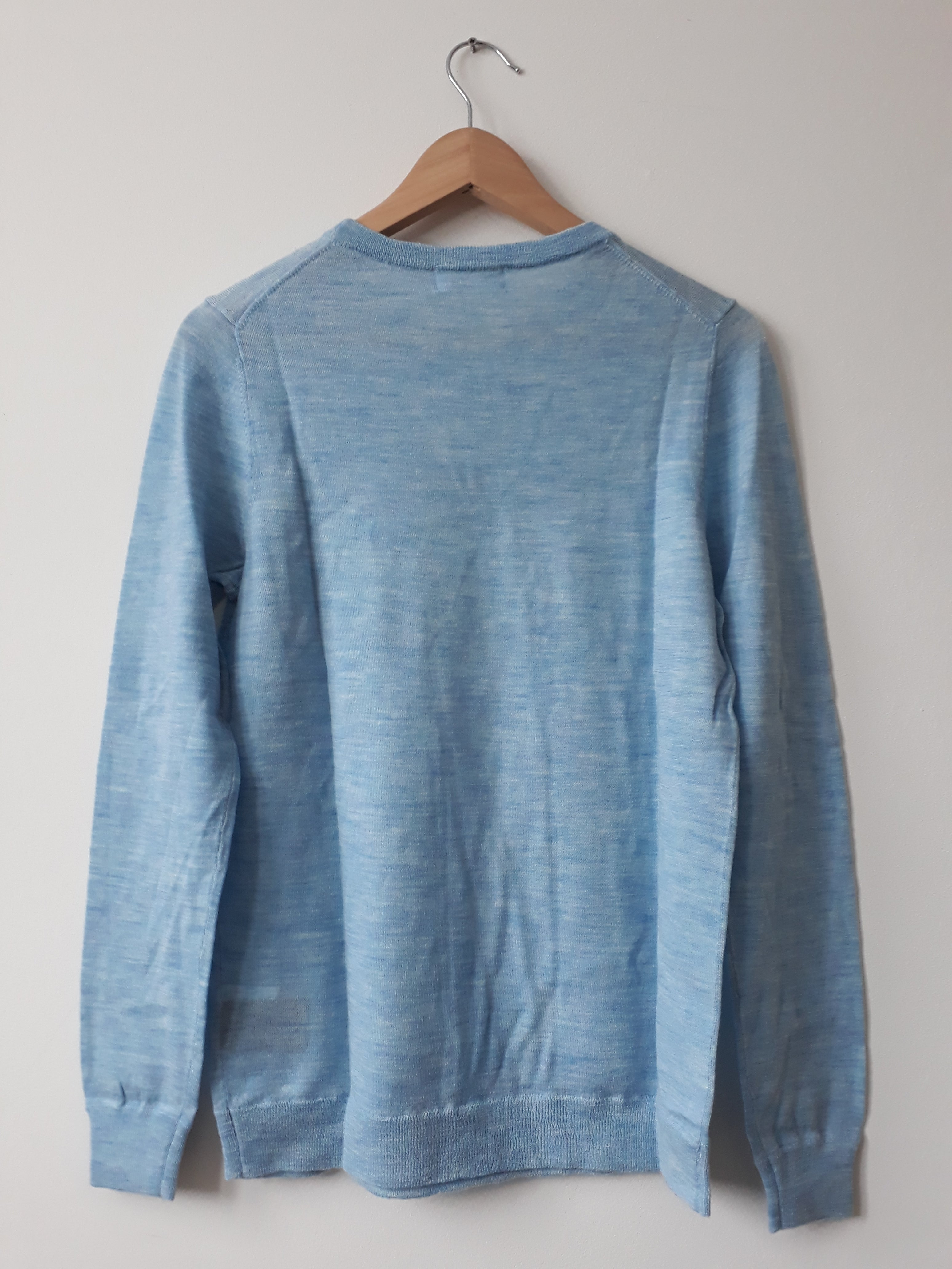 Trui Merino wol blauw 158/164 - 2dehands nieuw