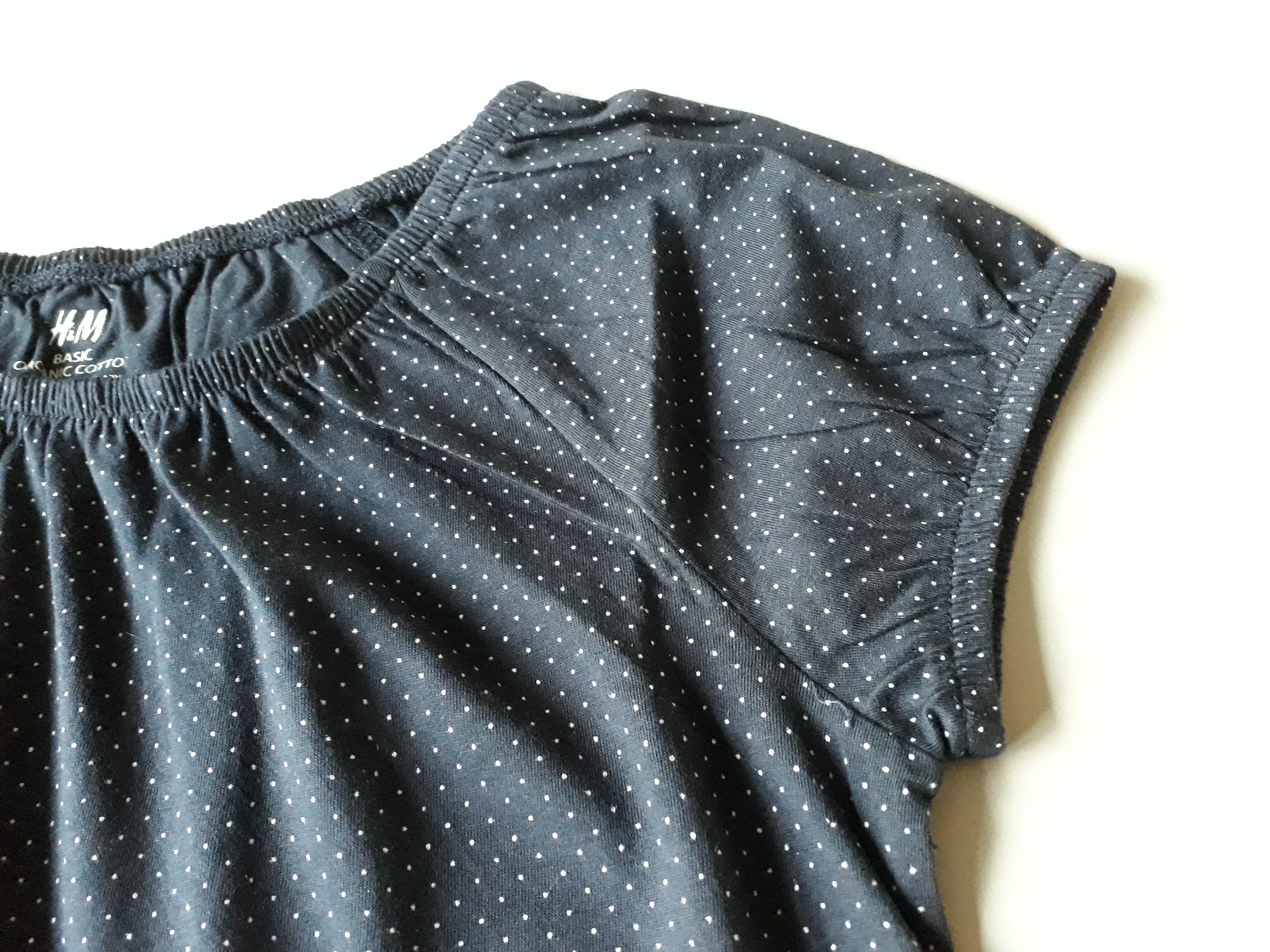 T-shirt donkerblauw/wit Tiener - 2dehands nieuw