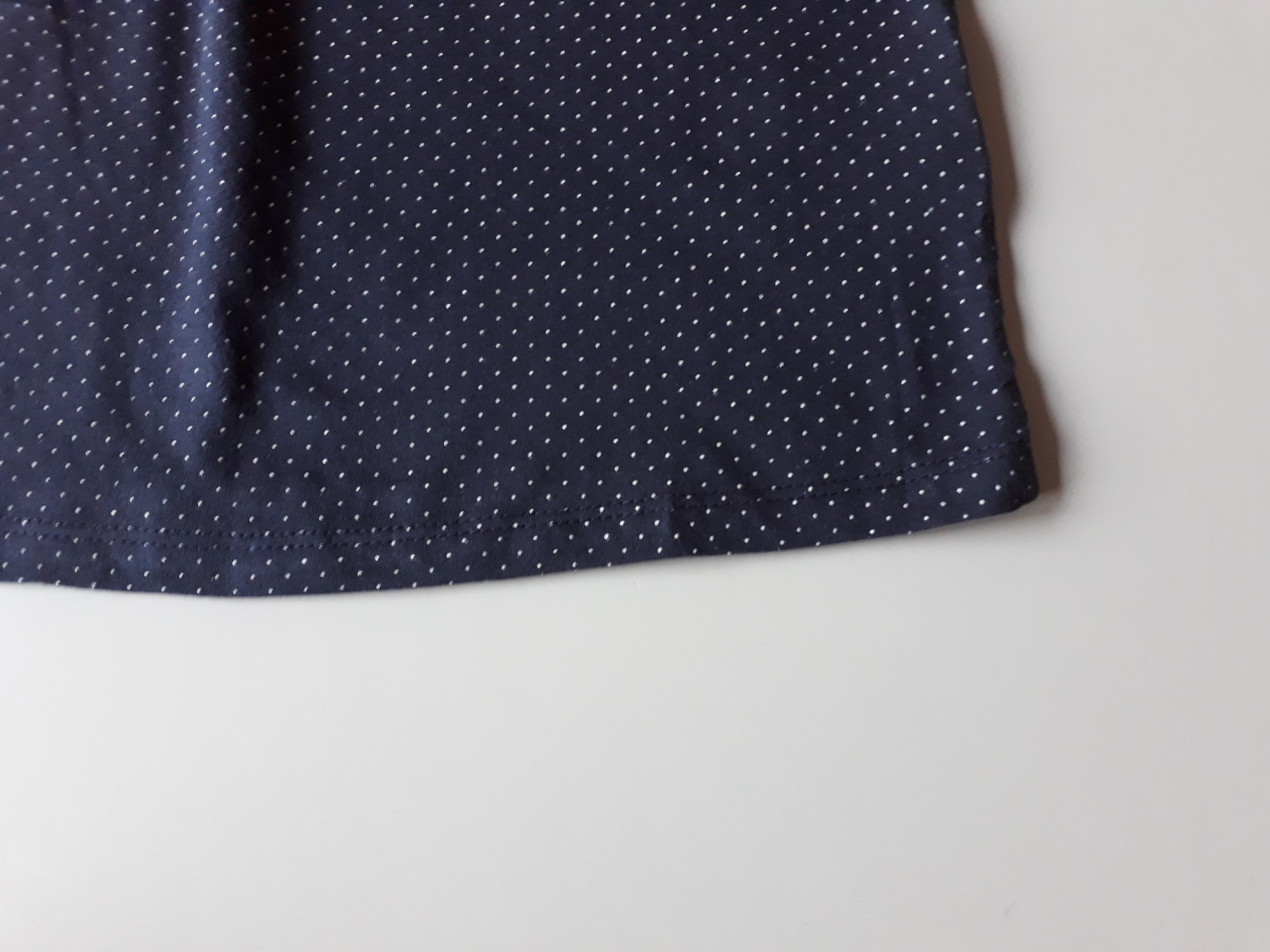 T-shirt donkerblauw/wit Tiener - 2dehands nieuw