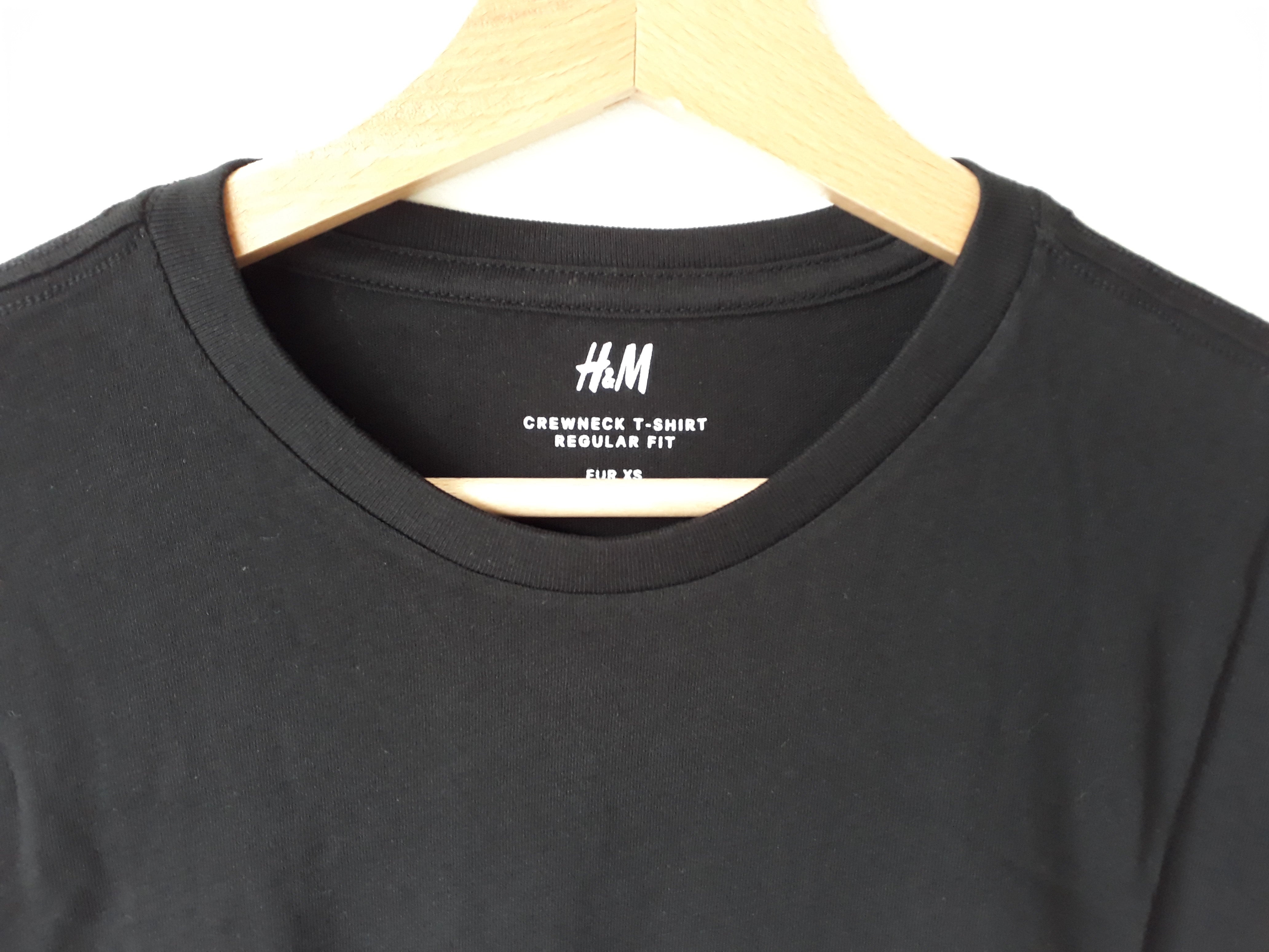 T-shirt zwart heren maten XS t/m XL - 2dehands nieuw