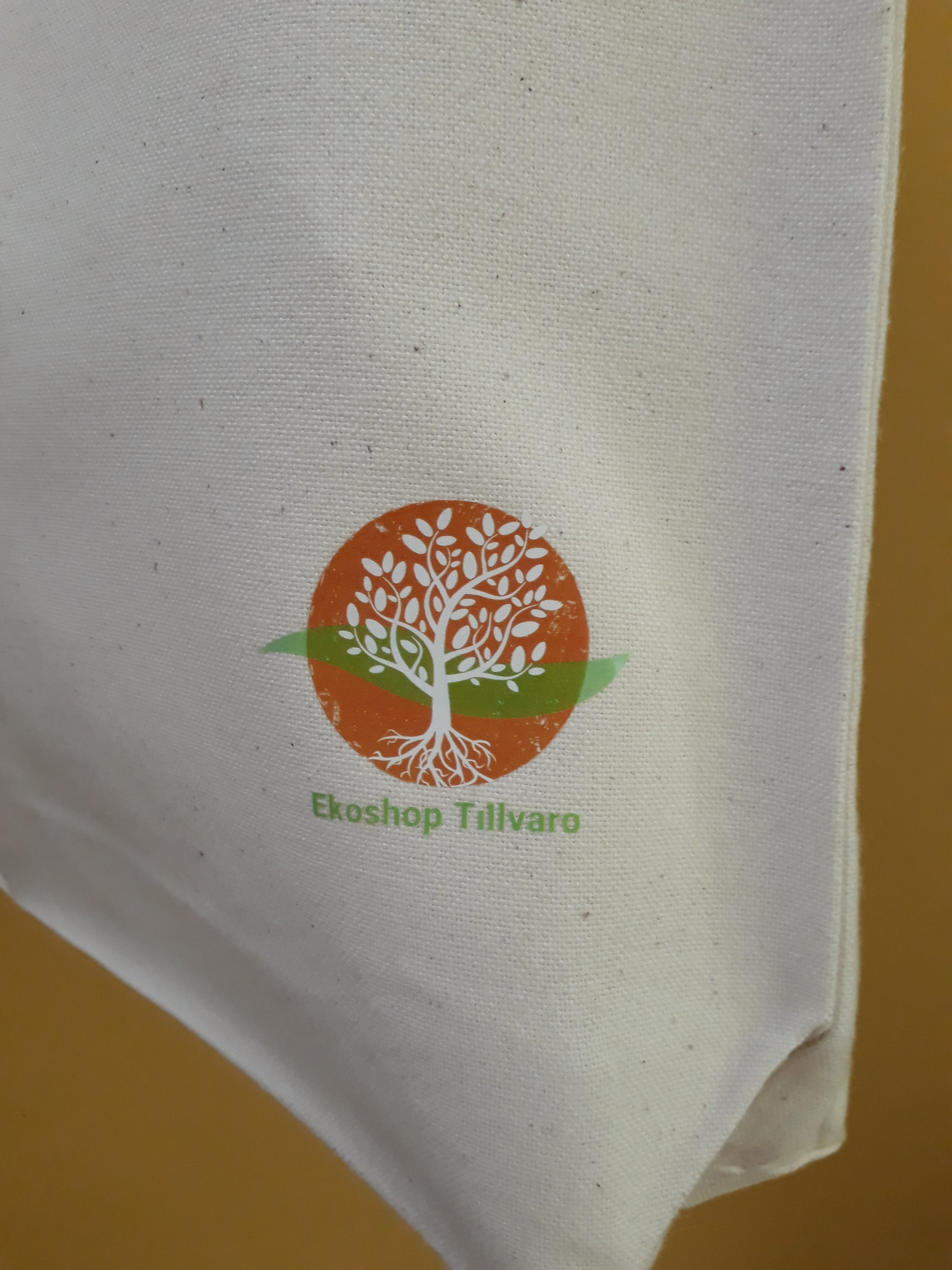 Canvas shopper ET logo natural white – Bo Weevil