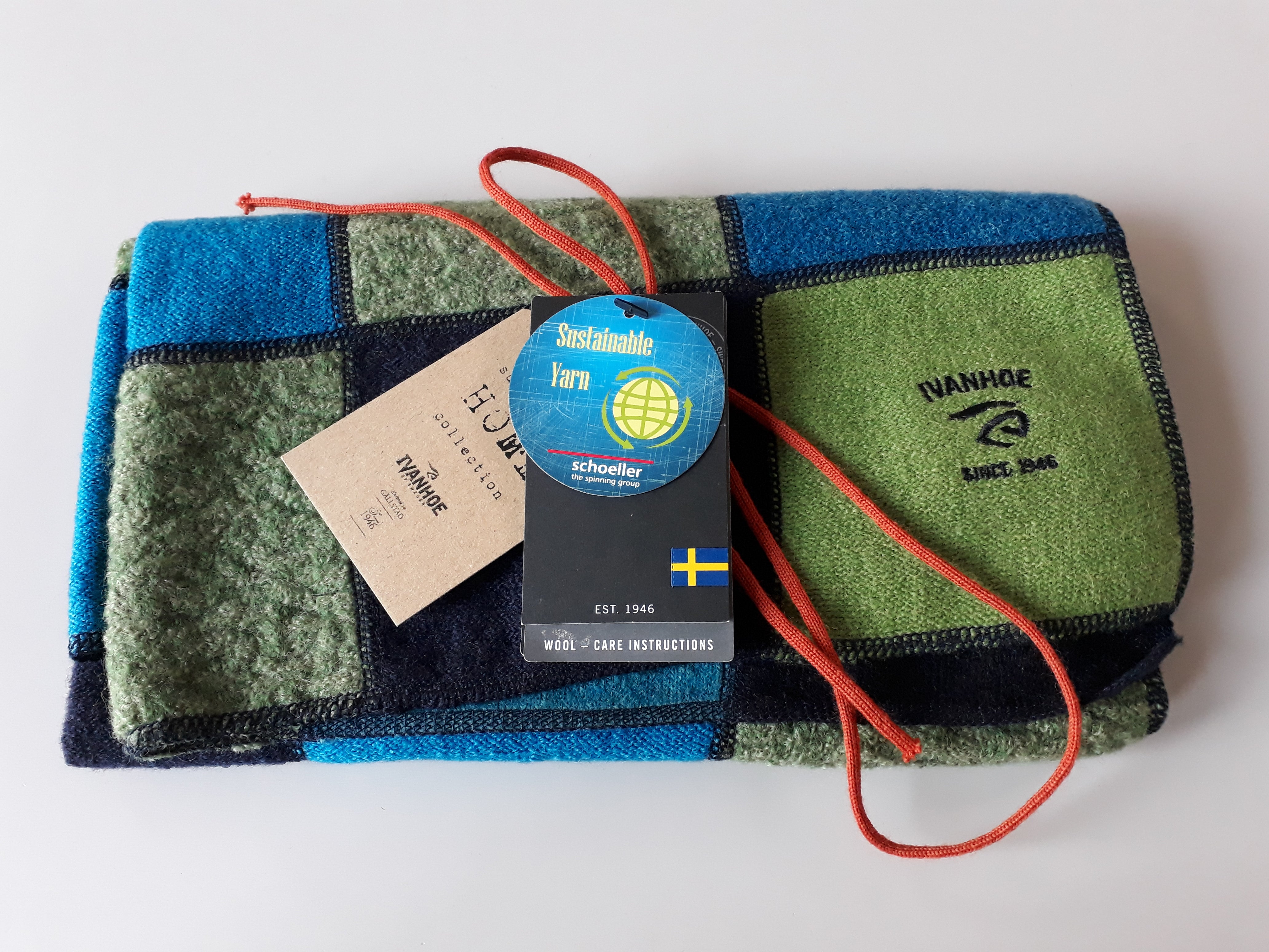 Patchwork blanket junior / baby wollen deken dark - Ivanhoe of Sweden