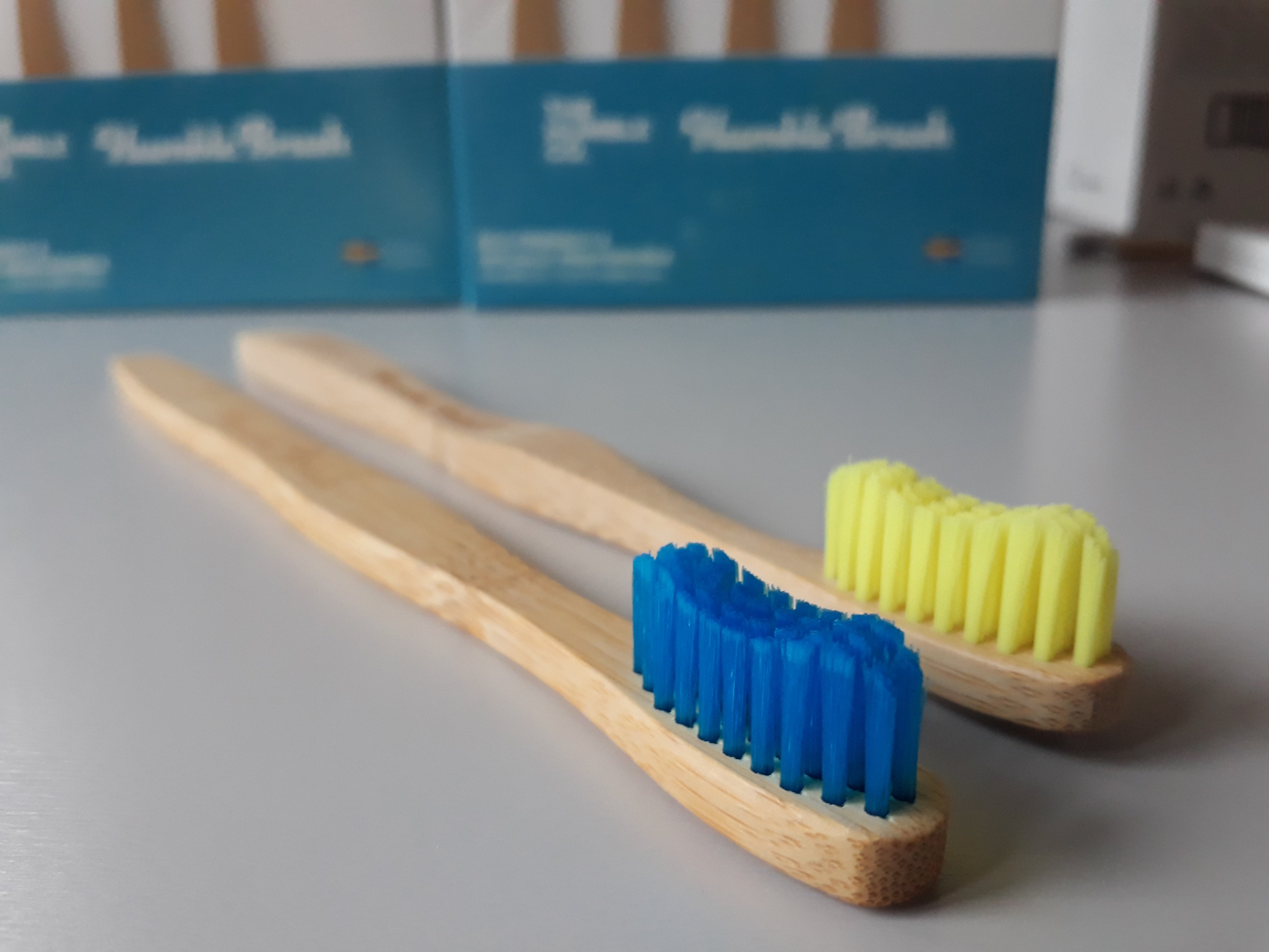 Bamboe tandenborstel flat curved Soft / Medium - Humble Brush