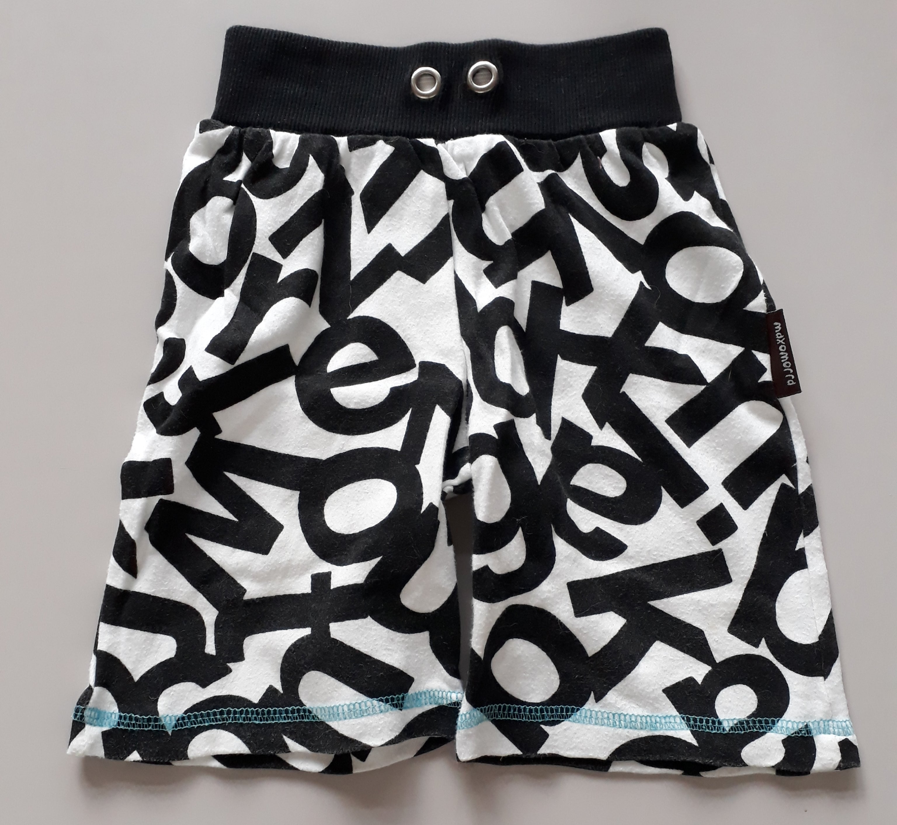 Korte Broek Maxomorra zwart wit 86/92 - 2dehands gebruikt