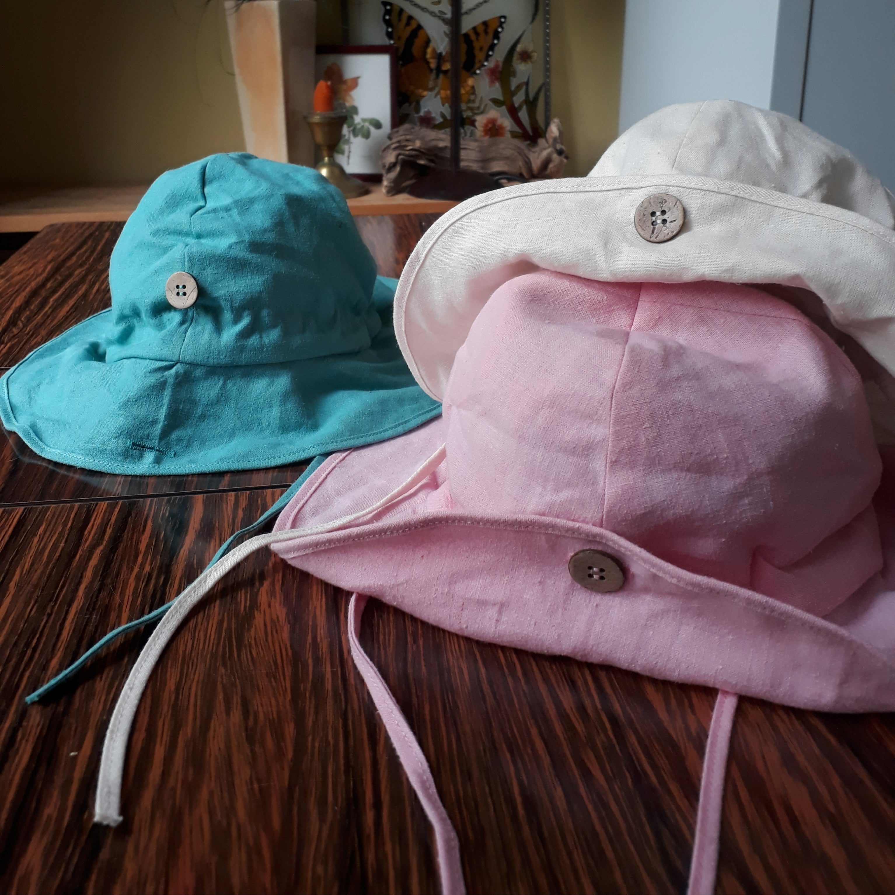 ECO Hempies Adjustable Summer Hat Light strawberry - ManyMonth MaMidea