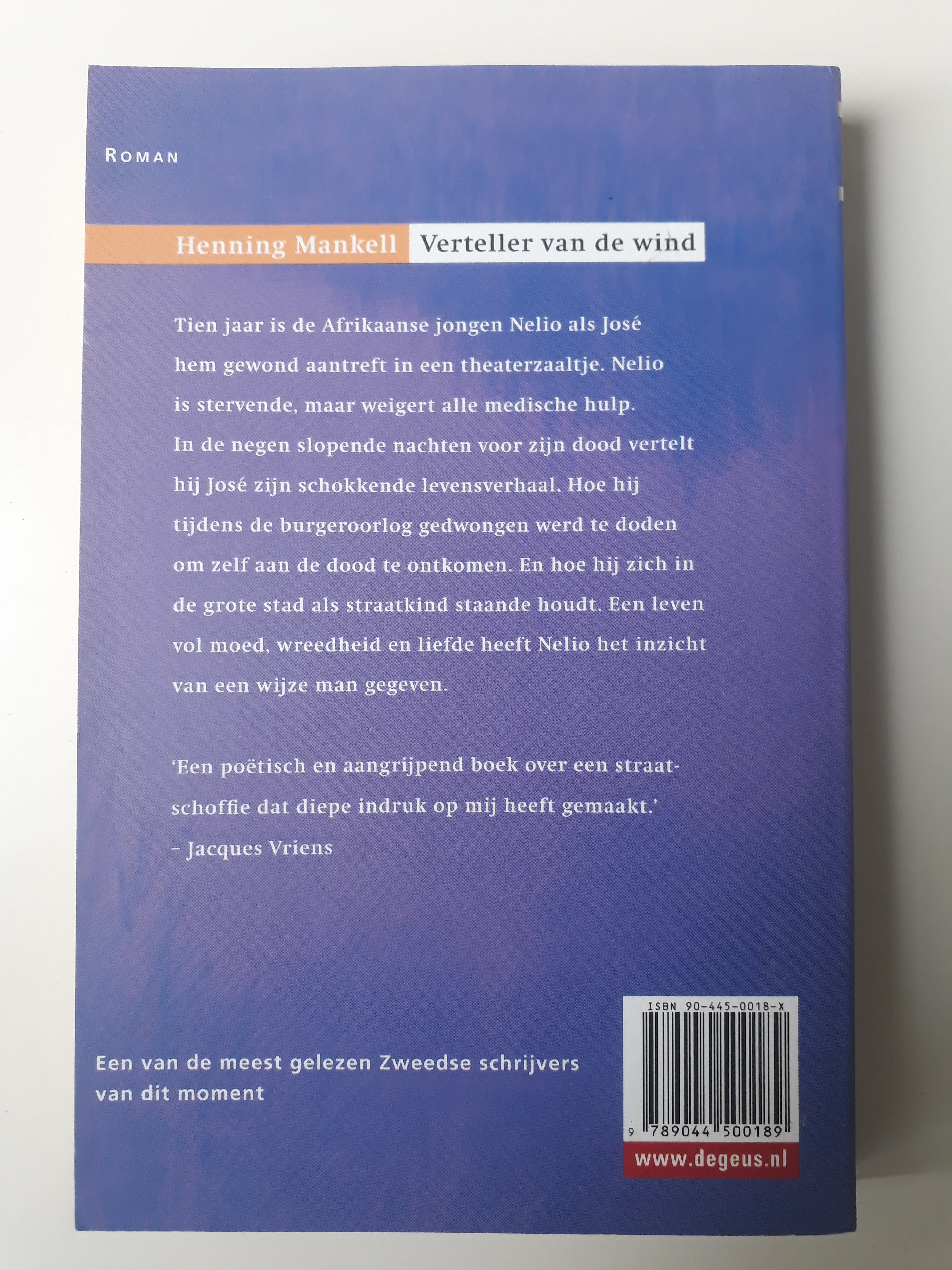 Verteller van de wind - Henning Mankel - 2dehands gebruikt