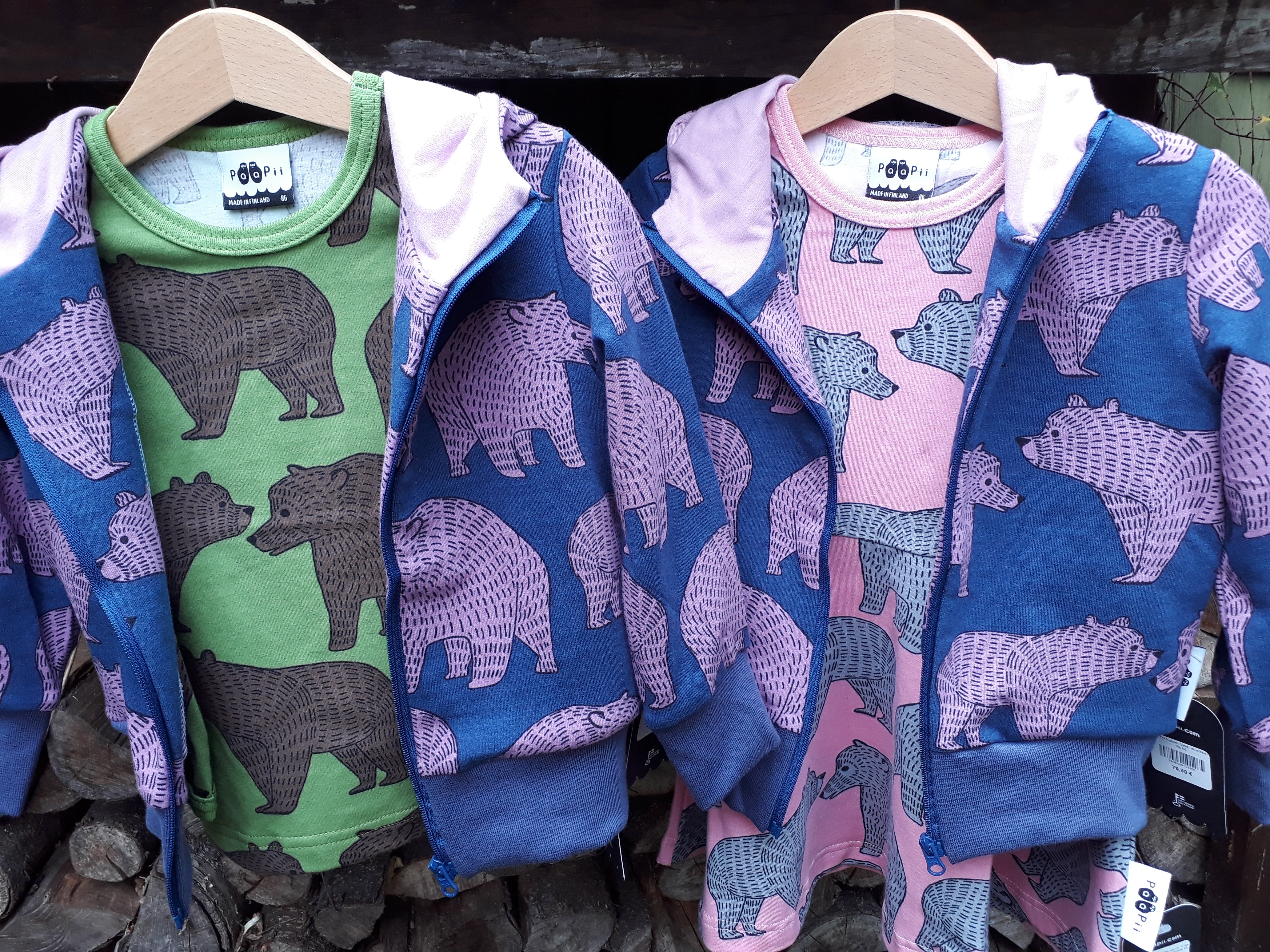 Jurk / SINNA Skater Dress Ursa Light Pink Grey 86 t/m 122 – Paapii Design