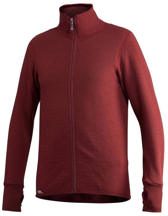Vest / Full Zip Unisex Jacket 400 Rust Red - Woolpower - Op bestelling