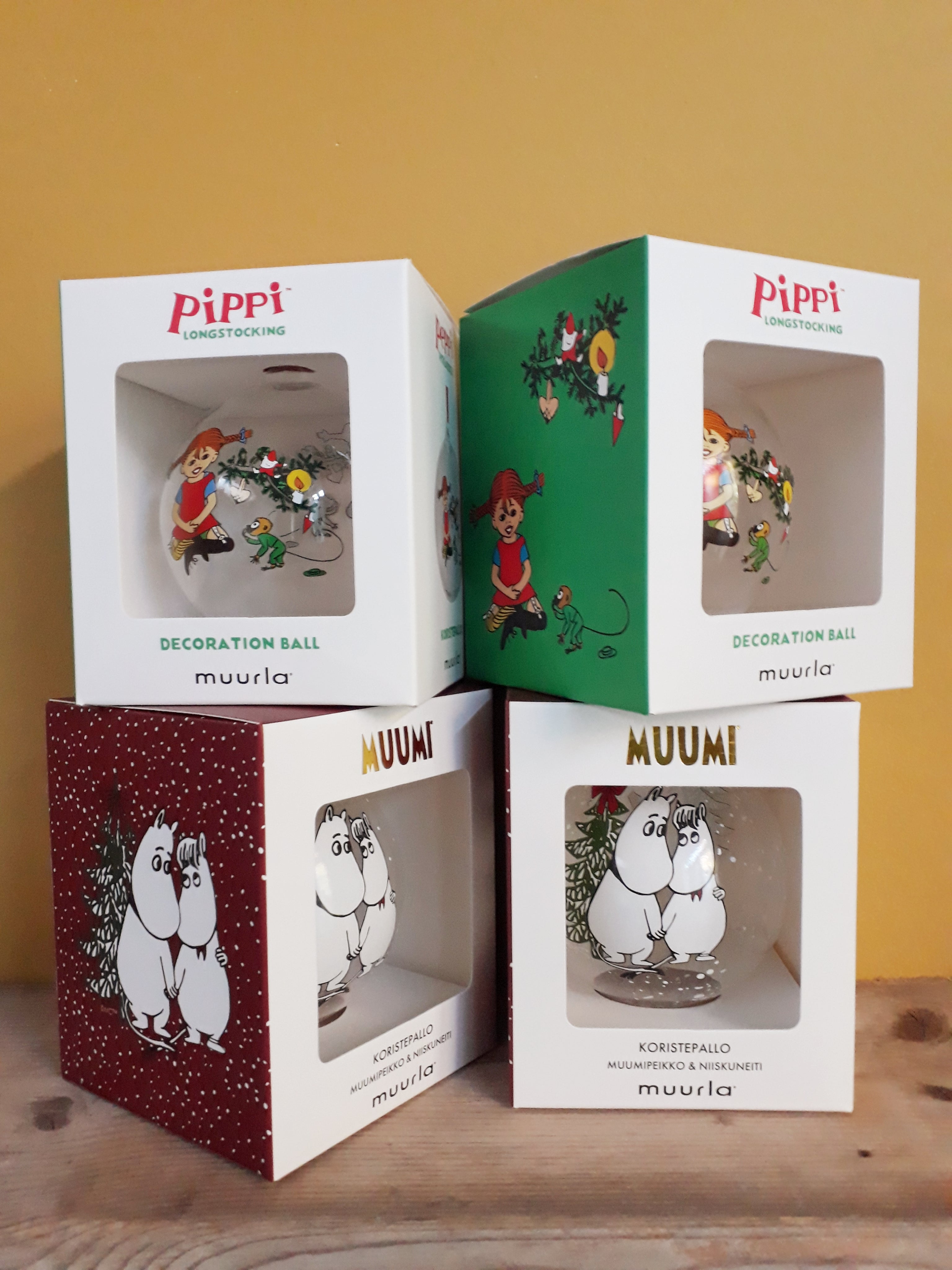 Moomin decoration ball Moomin & Snorkmaiden 9cm – Muurla