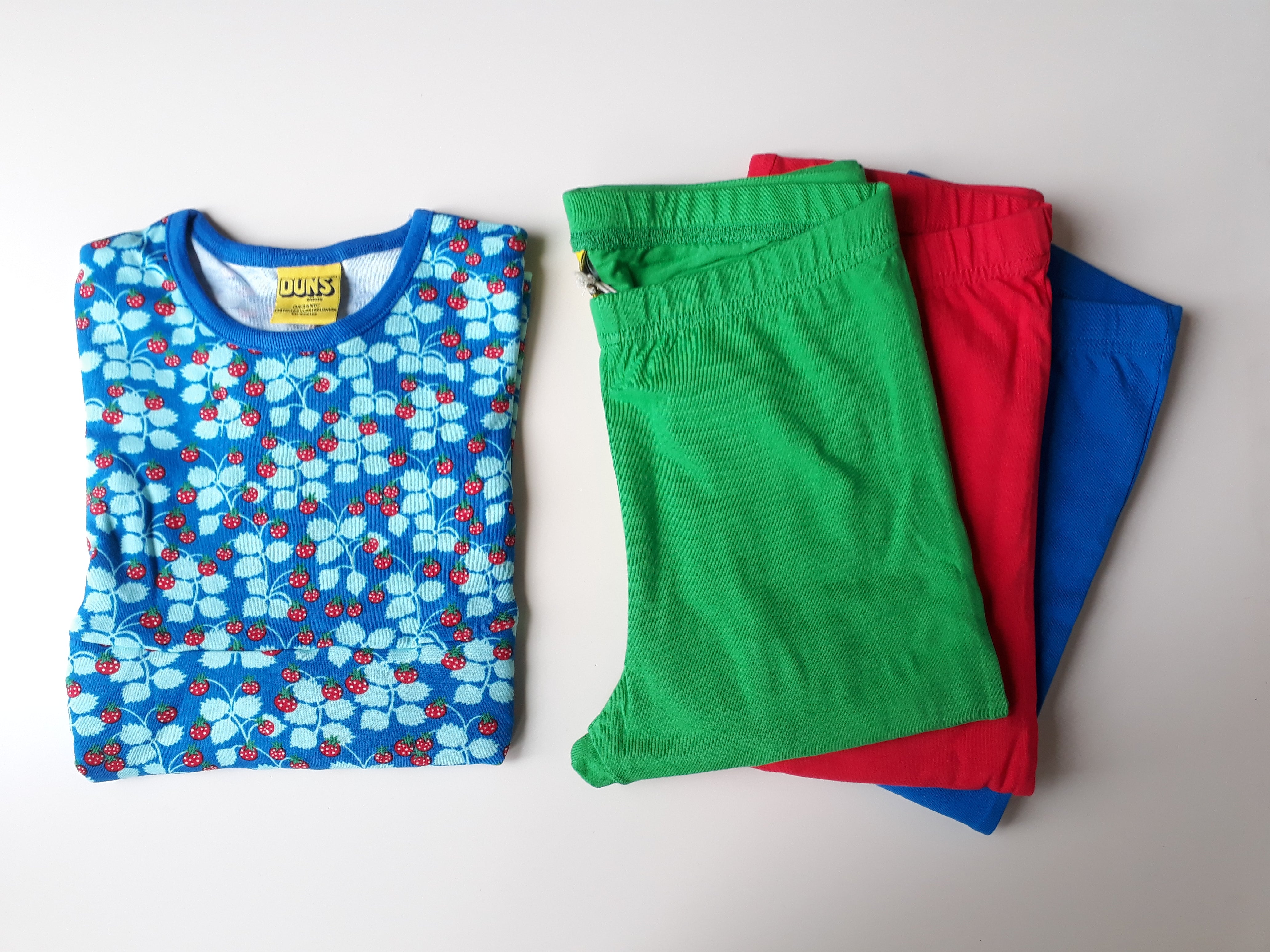 Jurk / Short Sleeve Skater Dress Wild Strawberries Blue - Duns Sweden