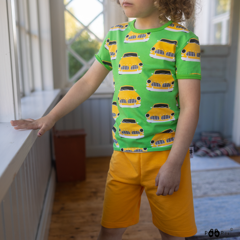 T-shirt VISA Vintage Cars Green 86-140 – Paapii Design