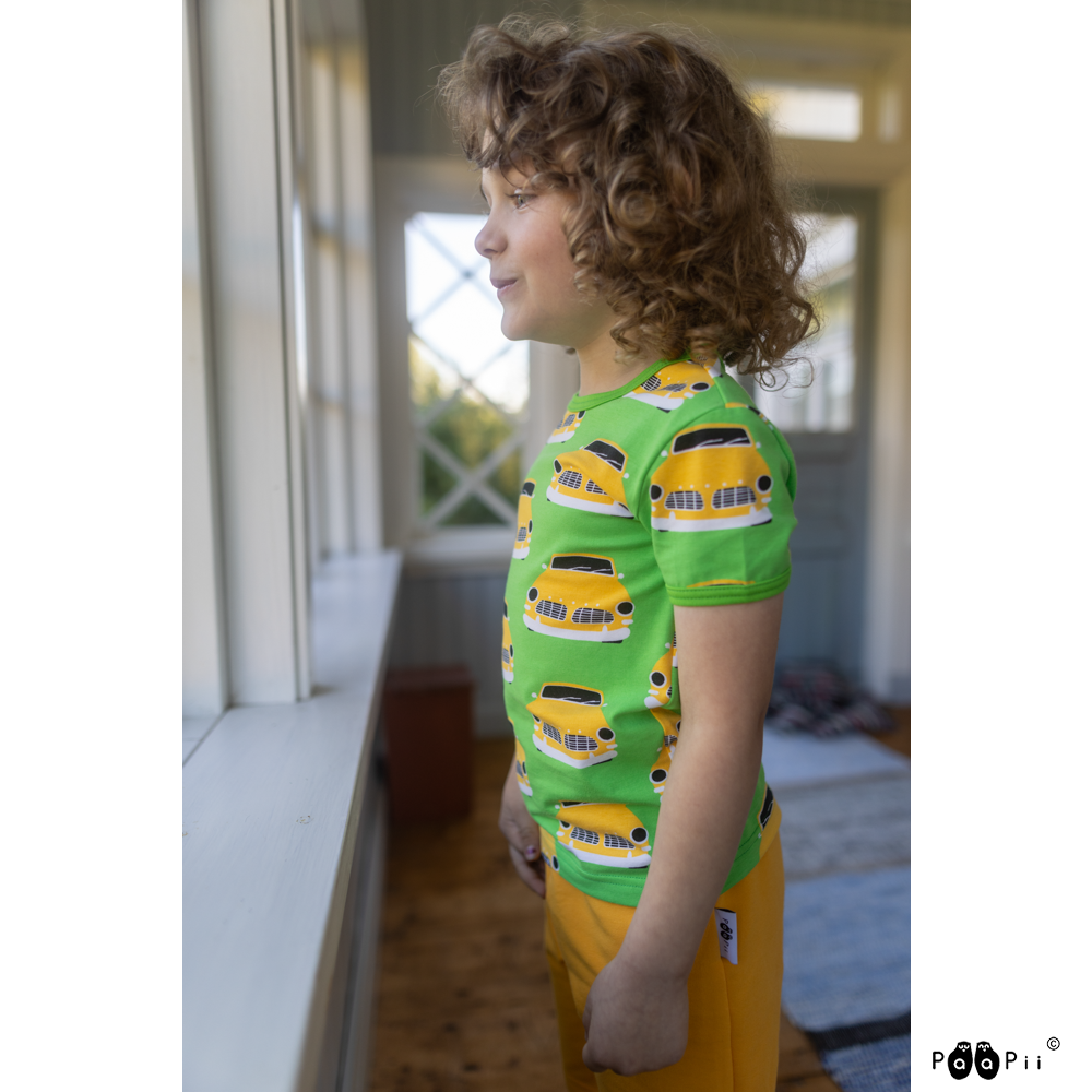 T-shirt VISA Vintage Cars Green 86-140 – Paapii Design