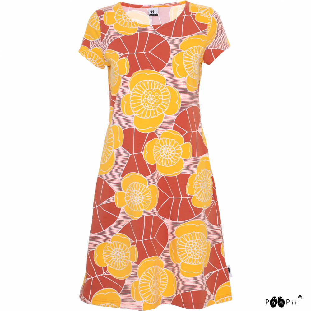 Jurk SOINTU Dress Ulpukka Rust S-XXXL - Paapii Design