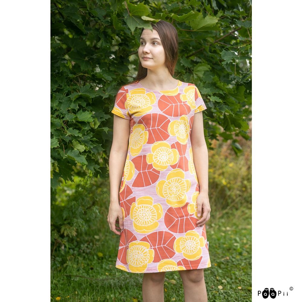 Jurk SOINTU Dress Ulpukka Rust S-XXXL - Paapii Design