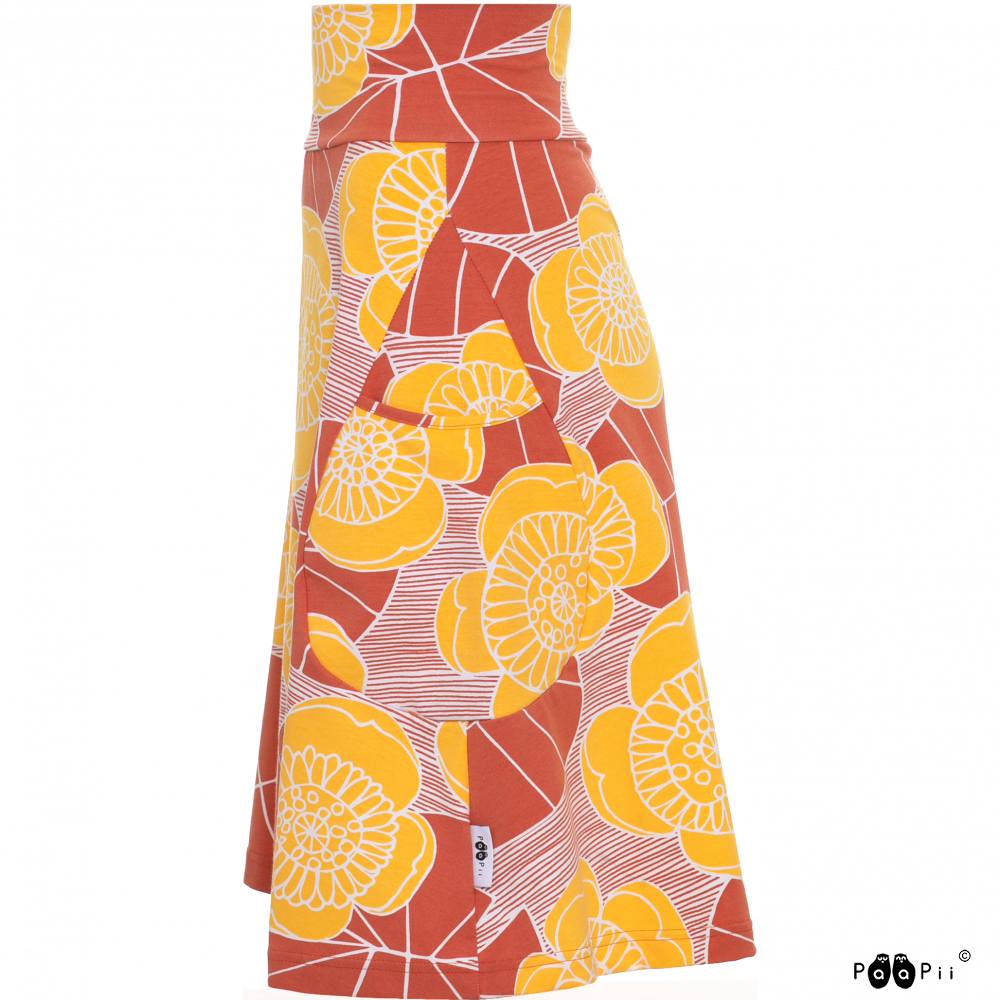 Rok PISARA skirt Ulpukka Rust S-XXXL - Paapii Design