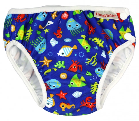 Reusable Swim Nappy / zwemluier Blue Sea Life – ImseVimse