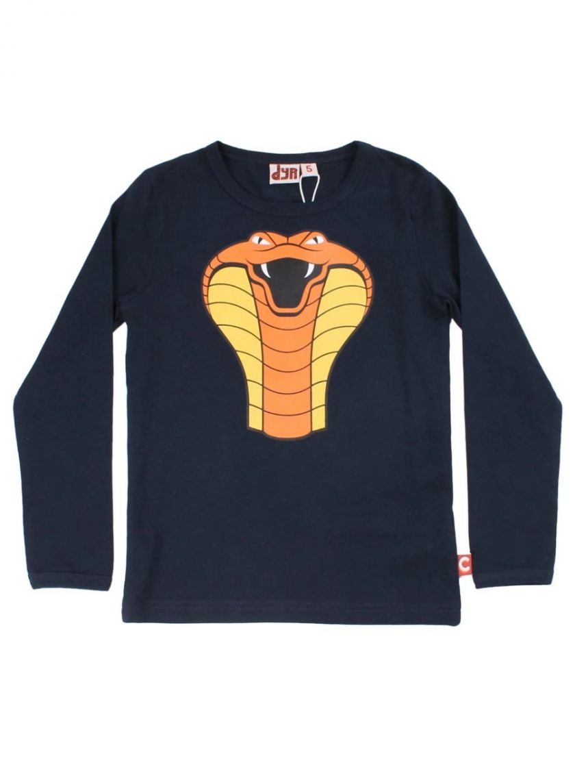 Longsleeve Roar T Grey Navy KOBRA - Danefae / Dyr