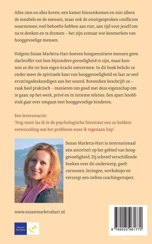 Leven met hooggevoeligheid - van opgave naar gave - Susan Marletta Hart