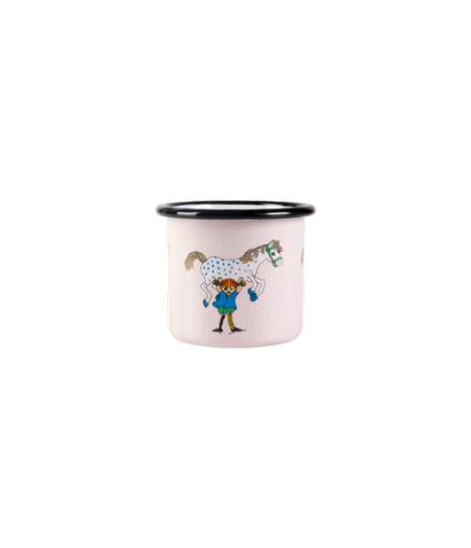 Pippi Langkous enamel mug "Pippi and the Horse" 1,5dl – Muurla