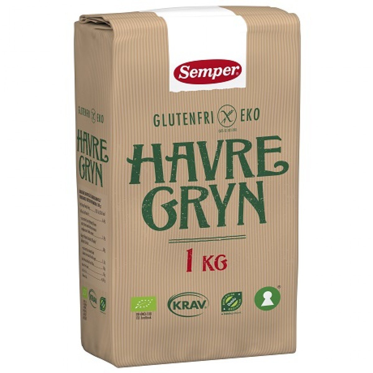 Havervlokken Bio 1KG – Semper Gluten Free