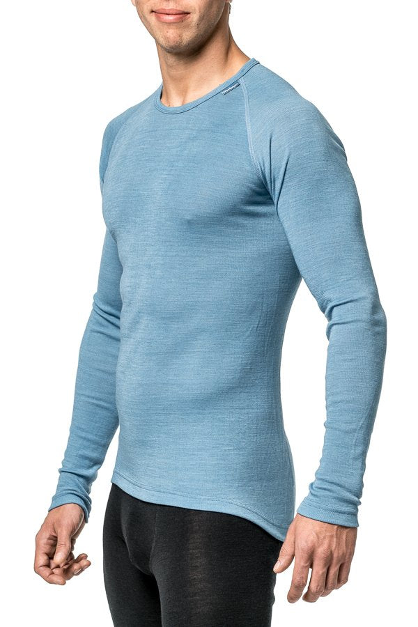 Thermo crewneck Lite Unisex Nordic Blue – Woolpower