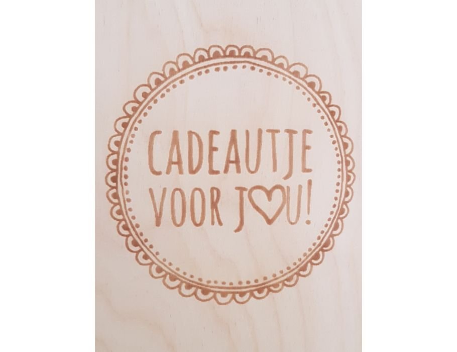 Houten briefkaart Cadeau – Beavers Woodland
